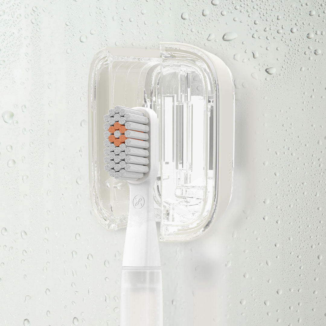 ORBI Minimalist Toothbrush Cover | Pepper White